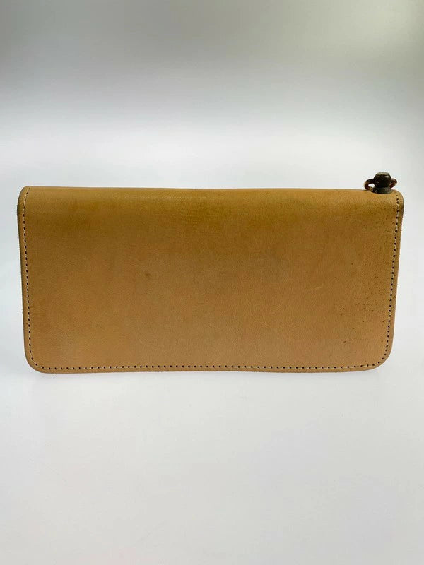 【中古品】【メンズ】 革蛸 KAWATAKO HOH-007-NATL カワタコ ハーマンオークレザー 二つ折り長財布 200-240213-yn-10-min カラー：NATURAL 万代Net店