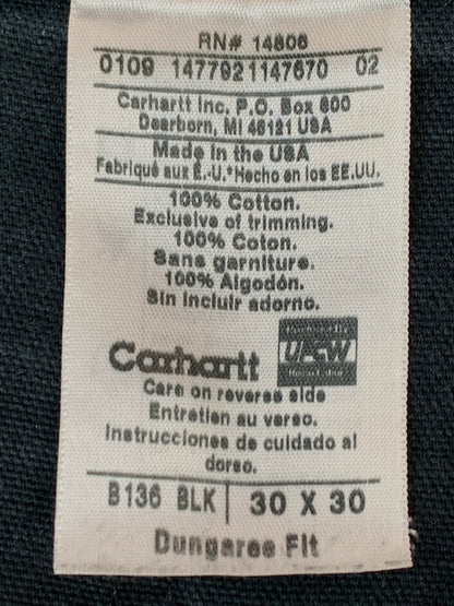 【現状渡し品】【メンズ】 CARHARTT カーハート DOUBLE KNEE PAINTER PANTS ダブルニーペインターパンツ USA製 ボトムス 157-260831-yn-03-min サイズ：30×30 カラー：ブラック 万代Net店