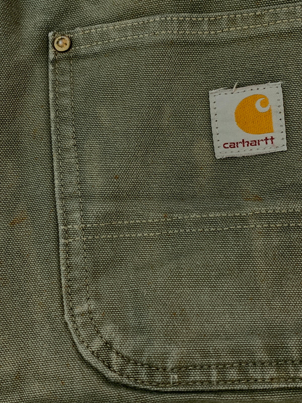 【現状渡し品】【メンズ】 CARHARTT カーハート DOUBLE KNEE PAINTER PANTS ダブルニーペインターパンツ USA製 ボトムス 157-260831-yn-04-min サイズ：32×30 カラー：オリーブグリーン 万代Net店