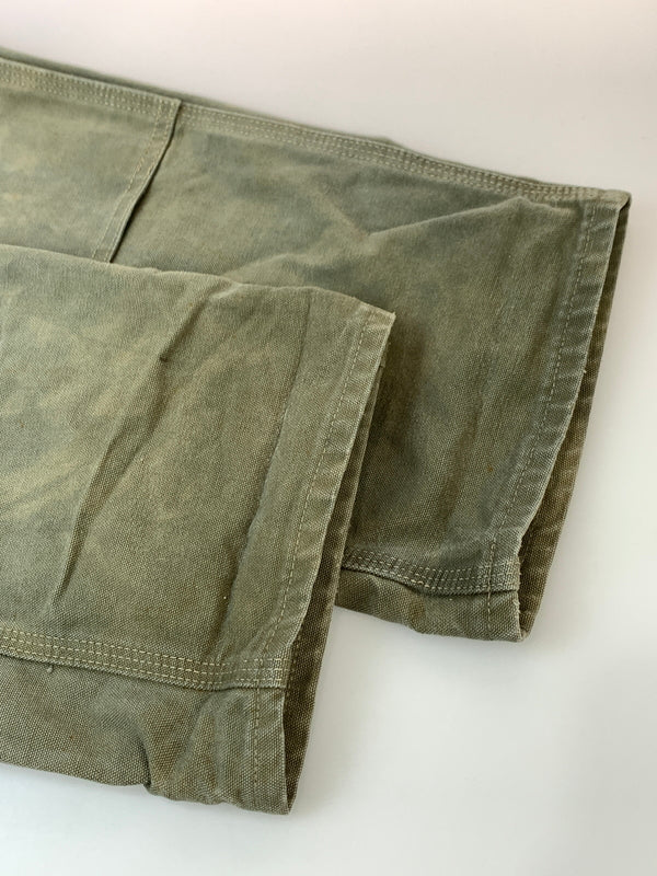 【現状渡し品】【メンズ】 CARHARTT カーハート DOUBLE KNEE PAINTER PANTS ダブルニーペインターパンツ USA製 ボトムス 157-260831-yn-04-min サイズ：32×30 カラー：オリーブグリーン 万代Net店