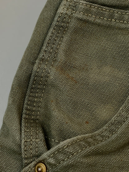 【現状渡し品】【メンズ】 CARHARTT カーハート DOUBLE KNEE PAINTER PANTS ダブルニーペインターパンツ USA製 ボトムス 157-260831-yn-04-min サイズ：32×30 カラー：オリーブグリーン 万代Net店