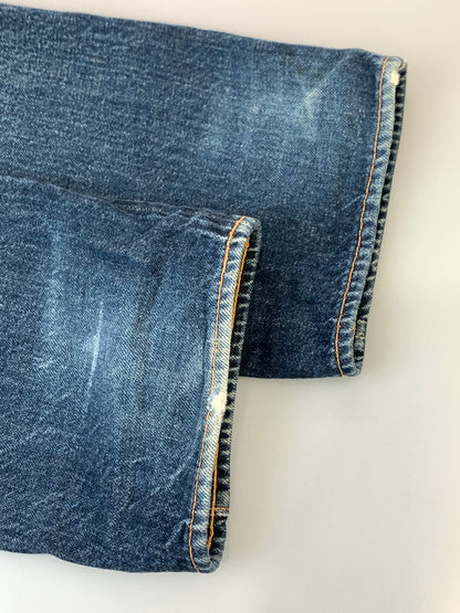 【中古品】【メンズ】 EVISU エヴィス 2001 DENIM PANTS カモメペイントデニムパンツ ボトムス 156-260831-yn-07-min サイズ：31×35 カラー：インディゴ 万代Net店