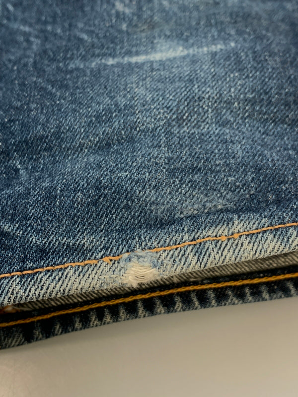 【中古品】【メンズ】 EVISU エヴィス 2001 DENIM PANTS カモメペイントデニムパンツ ボトムス 156-260831-yn-07-min サイズ：31×35 カラー：インディゴ 万代Net店