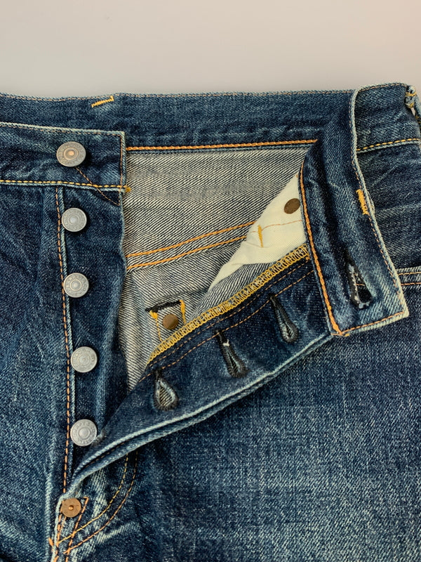 【中古品】【メンズ】 EVISU エヴィス 2001 DENIM PANTS カモメペイントデニムパンツ ボトムス 156-260831-yn-07-min サイズ：31×35 カラー：インディゴ 万代Net店