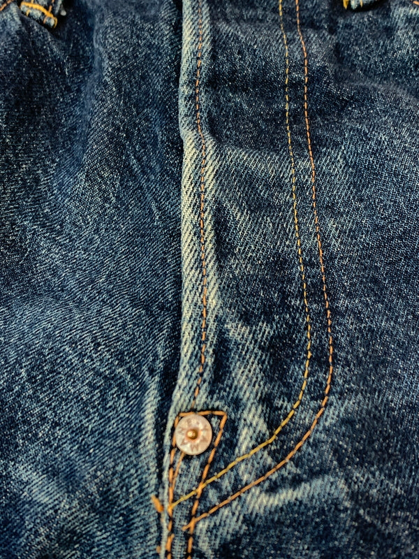 【中古品】【メンズ】 EVISU エヴィス 2001 DENIM PANTS カモメペイントデニムパンツ ボトムス 156-260831-yn-07-min サイズ：31×35 カラー：インディゴ 万代Net店