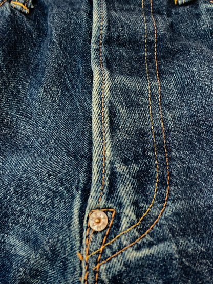 【中古品】【メンズ】 EVISU エヴィス 2001 DENIM PANTS カモメペイントデニムパンツ ボトムス 156-260831-yn-07-min サイズ：31×35 カラー：インディゴ 万代Net店