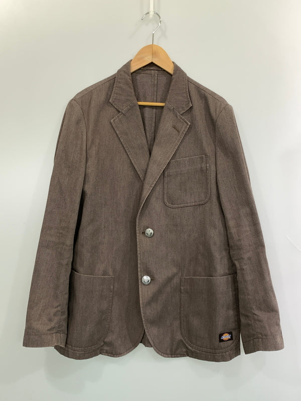 【中古品】【メンズ】 THE STYLIST JAPAN ザ スタイリストジャパン × DICKIES 2B JACKET ディッキーズ 2ボタン ジャケット ライトアウター 140-260831-yn-09-min サイズ：L カラー：ライトブラウン 万代Net店