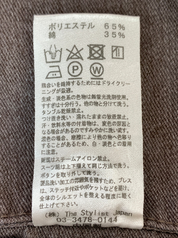 【中古品】【メンズ】 THE STYLIST JAPAN ザ スタイリストジャパン × DICKIES 2B JACKET ディッキーズ 2ボタン ジャケット ライトアウター 140-260831-yn-09-min サイズ：L カラー：ライトブラウン 万代Net店