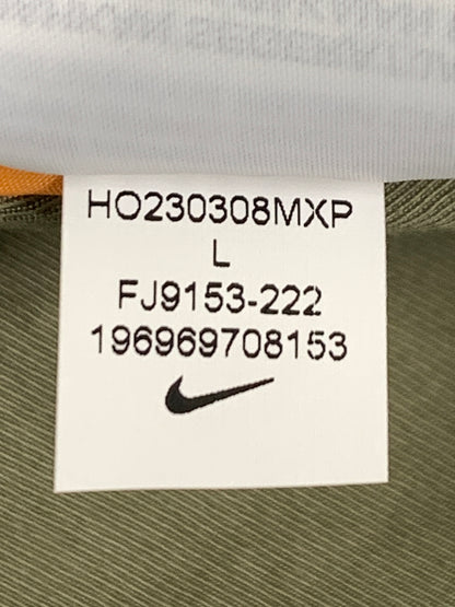 【中古品】【メンズ】 NIKE ナイキ × STUSSY REVERSIBLE VARSITY JACKET FJ9153-222 ステューシー リバーシブル バーシティ ジャケット アウター 142-260831-yn-11-min サイズ：L カラー：オリーブグリーン/オレンジ 万代Net店