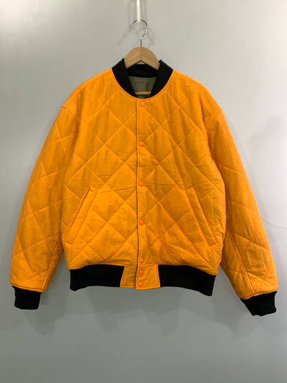 【中古品】【メンズ】 NIKE ナイキ × STUSSY REVERSIBLE VARSITY JACKET FJ9153-222 ステューシー リバーシブル バーシティ ジャケット アウター 142-260831-yn-11-min サイズ：L カラー：オリーブグリーン/オレンジ 万代Net店