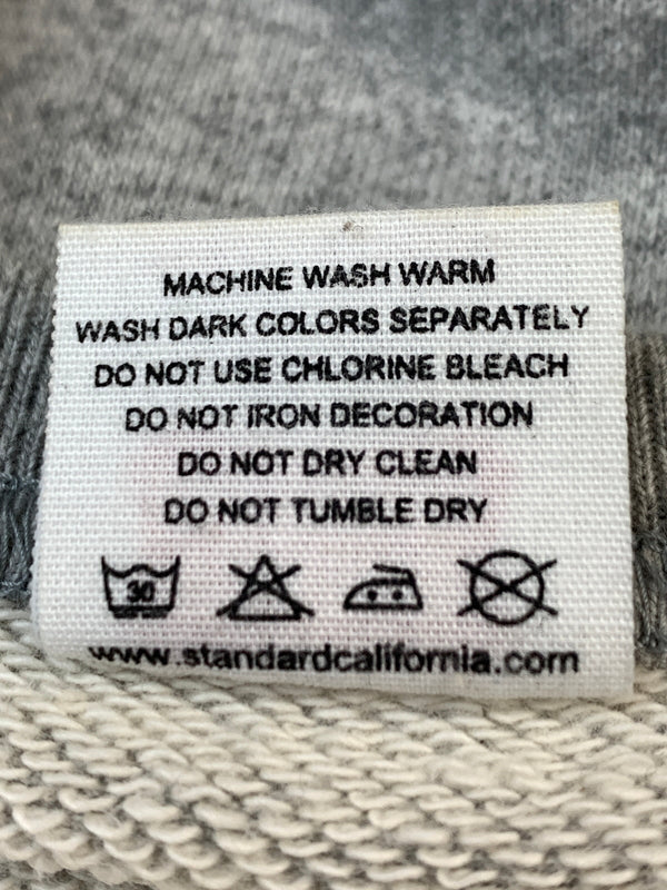【中古品】【メンズ】 STANDARD CALIFORNIA スタンダードカリフォルニア SD 22ND ANNIVERSARY US COTTON BASEBALL LOGO SWEAT コットン ロゴ スウェット トップス 140-260831-yn-15-min サイズ：M 38/40 カラー：グレー 万代Net店