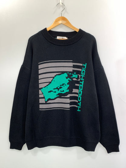 【中古美品】【メンズ】 TIGHTBOOTH タイトブース KEYBOARD KNIT SWEATER FW24-KN03 キーボードニットセーター トップス 142-260831-yn-16-min サイズ：L カラー：ブラック 万代Net店