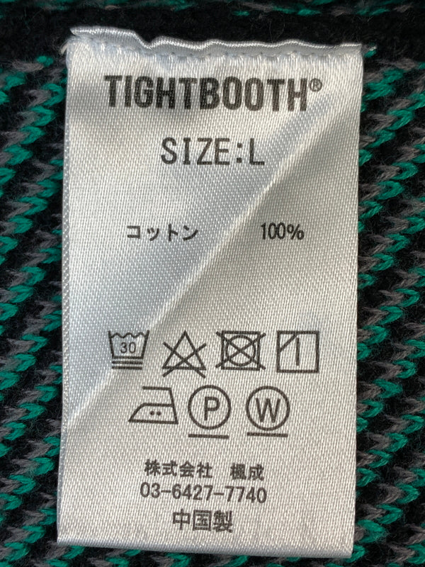 【中古美品】【メンズ】 TIGHTBOOTH タイトブース KEYBOARD KNIT SWEATER FW24-KN03 キーボードニットセーター トップス 142-260831-yn-16-min サイズ：L カラー：ブラック 万代Net店
