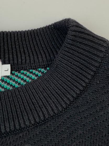 【中古美品】【メンズ】 TIGHTBOOTH タイトブース KEYBOARD KNIT SWEATER FW24-KN03 キーボードニットセーター トップス 142-260831-yn-16-min サイズ：L カラー：ブラック 万代Net店