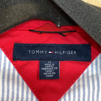 【中古品】【メンズ】 TOMMY HILFIGER トミーヒルフィガー ブルゾンジャケット アウター ブランド 古着 147-260328-gm-16-fuz サイズ：M カラー：レッド 万代Net店