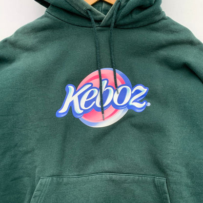 【中古品】【メンズ】 KEBOZ ケボズ オーバーサイズ プルオーバーパーカー ブランド 古着 142-260419-gm-32-fuz サイズ：L カラー：グリーン 万代Net店