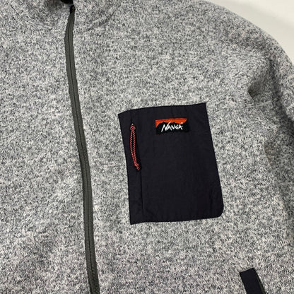 【中古品】【メンズ】 NANGA NW2241-1D509 POLARTEC FLEECE ZIP BLOUSON フリースジャケット アウター ブランド 古着 144-260328-gm-17-fuz サイズ：M カラー：グレー 万代Net店