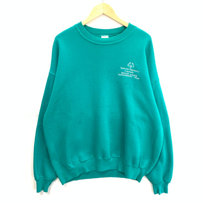 【中古品】【メンズ】 JERZEES 80s~90s SUPER SWEAT オーバーサイズスウェット ブランド 古着 145-260404-gm-28-fuz サイズ：XL カラー：グリーン 万代Net店