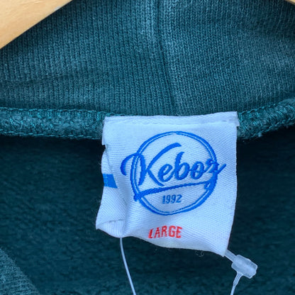 【中古品】【メンズ】 KEBOZ ケボズ オーバーサイズ プルオーバーパーカー ブランド 古着 142-260419-gm-32-fuz サイズ：L カラー：グリーン 万代Net店