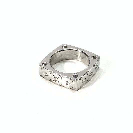 【中古品】【メンズ】 LOUIS VUITTON ルイ・ヴィトン M00694 モノグラムボールドリング 指輪 ブランド アクセサリー 179-260322-gm-21-fuz サイズ：19号 カラー：シルバー 19号 万代Net店