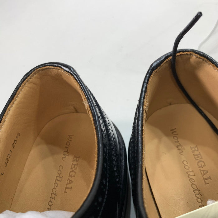 【中古品】【メンズ】 REGAL リーガル J231 ウイングチップ ドレスシューズ 靴 164-260315-gm-31-fuz サイズ：25.5cm カラー：ブラック 万代Net店