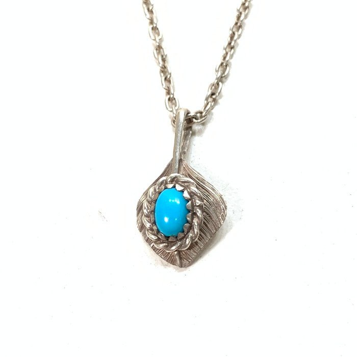 【中古品】【メンズ】 WILD WOOD HEART FEATHER "TURQUOISE" Silver925 ネックレス ブランド アクセサリー 191-251116-gm-38-fuz カラー：シルバー 万代Net店