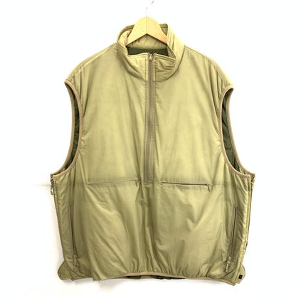 【現状渡し品】【メンズ】 Daiwa ダイワ BJ21022W TECH REVERSIBLE PULLOVER PUFF VEST リバーシブルプルオーバーパフベスト アウター ブランド 古着 144-260328-gm-18-fuz サイズ：L カラー：カーキ 万代Net店