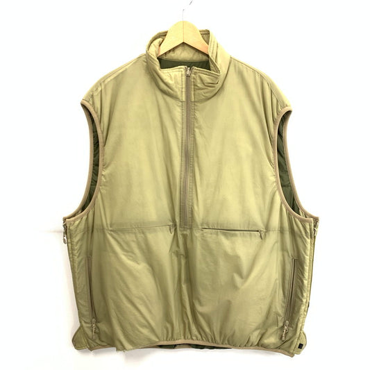 【現状渡し品】【メンズ】 Daiwa ダイワ BJ21022W TECH REVERSIBLE PULLOVER PUFF VEST リバーシブルプルオーバーパフベスト アウター ブランド 古着 144-260328-gm-18-fuz サイズ：L カラー：カーキ 万代Net店