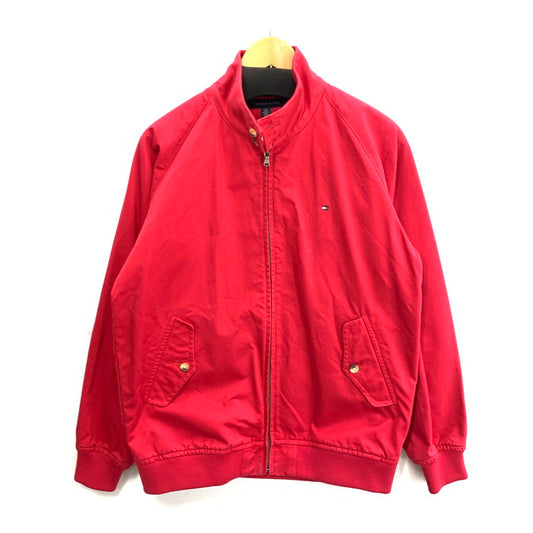 【中古品】【メンズ】 TOMMY HILFIGER トミーヒルフィガー ブルゾンジャケット アウター ブランド 古着 147-260328-gm-16-fuz サイズ：M カラー：レッド 万代Net店