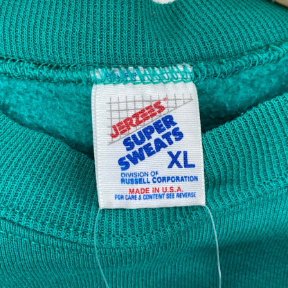 【中古品】【メンズ】 JERZEES 80s~90s SUPER SWEAT オーバーサイズスウェット ブランド 古着 145-260404-gm-28-fuz サイズ：XL カラー：グリーン 万代Net店