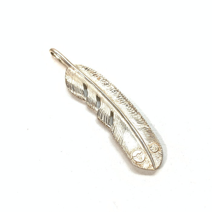 【中古品】【メンズ】 TADY＆KING GPウルフ付き SVフェザーL シルバー ペンダントトップ ブランド アクセサリー 191-251122-gm-12-fuz カラー：シルバー 万代Net店