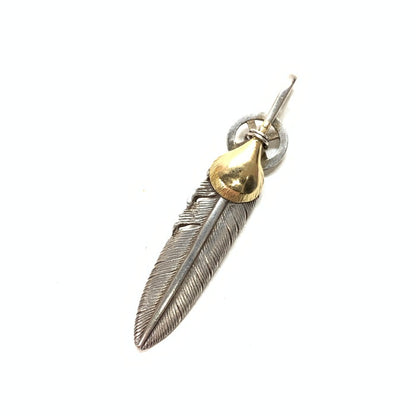 【中古品】【メンズ】 TADY＆KING 金ハートホイール フェザー "L" K18 SILVER ブランド アクセサリー ペンダントトップ 191-251122-gm-13-fuz サイズ：L カラー：シルバー 万代Net店