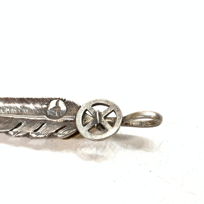 【中古品】【メンズ】 TADY＆KING 金ハートホイールフェザー SILVER ブランド アクセサリー ペンダントトップ 191-251122-gm-14-fuz サイズ：L カラー：シルバー 万代Net店