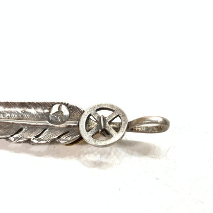 【中古品】【メンズ】 TADY＆KING 金ハートホイールフェザー SILVER ブランド アクセサリー ペンダントトップ 191-251122-gm-14-fuz サイズ：L カラー：シルバー 万代Net店