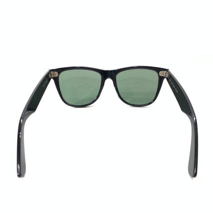 【中古品】【メンズ】 Ray-Ban レイバン B＆L期 ～90年代 USA製 WAYFARER ウェイファーラー 大レンズ サングラス アイウェア 203-260321-gm-20-fuz カラー：ブラック 万代Net店