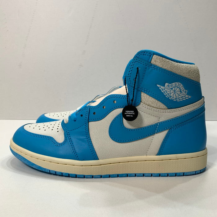 【中古美品】【メンズ】 NIKE ナイキ DZ5485-402 AIR JORDAN 1 HIGH OG "UNC REIMAGINED" エアジョーダン 1 ハイ スニーカー シューズ 靴 160-251012-xz-10-fuz サイズ：27.5cm カラー：ブルー 万代Net店