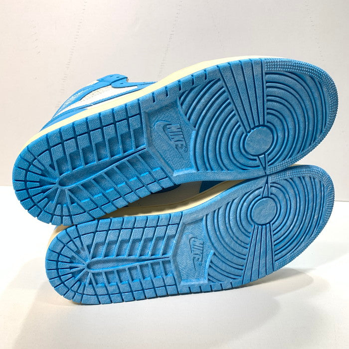【中古美品】【メンズ】 NIKE ナイキ DZ5485-402 AIR JORDAN 1 HIGH OG "UNC REIMAGINED" エアジョーダン 1 ハイ スニーカー シューズ 靴 160-251012-xz-10-fuz サイズ：27.5cm カラー：ブルー 万代Net店