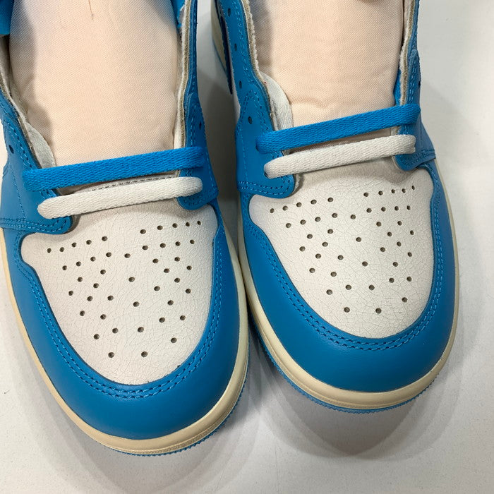 【中古美品】【メンズ】 NIKE ナイキ DZ5485-402 AIR JORDAN 1 HIGH OG "UNC REIMAGINED" エアジョーダン 1 ハイ スニーカー シューズ 靴 160-251012-xz-10-fuz サイズ：27.5cm カラー：ブルー 万代Net店