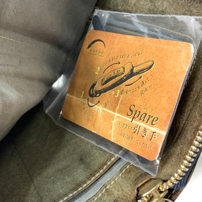 【中古品】【メンズ】 CORBO コルボ 二つ折り財布 ブランド ウォレット 200-251018-gm-32-fuz カラー：ブラック 万代Net店