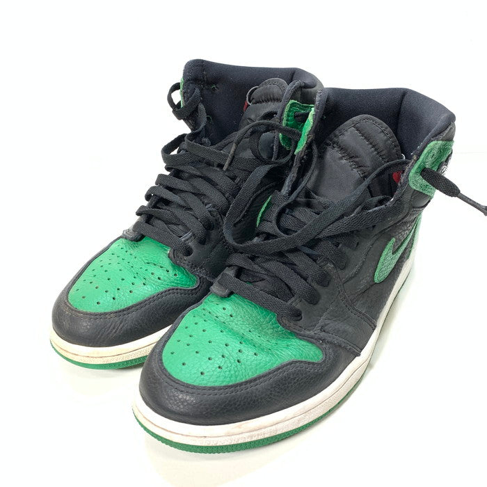 【中古品】【メンズ】 NIKE ナイキ 555088-030 AIR JORDAN 1 RETRO HIGH OG "BLACK/PINE GREEN" (2020) エアジョーダン 1 ハイ スニーカー シューズ 靴 160-251012-xz-12-fuz サイズ：27cm カラー：グリーン 万代Net店