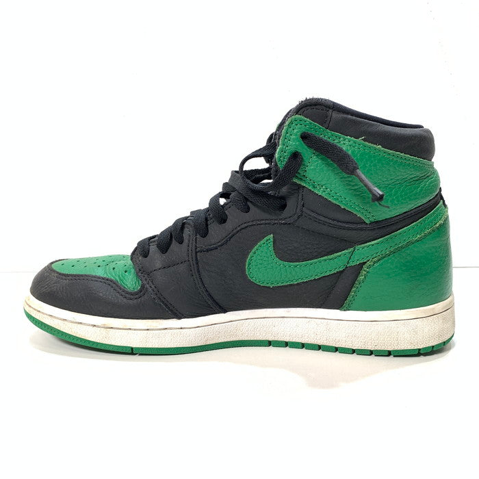 【中古品】【メンズ】 NIKE ナイキ 555088-030 AIR JORDAN 1 RETRO HIGH OG "BLACK/PINE GREEN" (2020) エアジョーダン 1 ハイ スニーカー シューズ 靴 160-251012-xz-12-fuz サイズ：27cm カラー：グリーン 万代Net店
