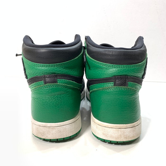 【中古品】【メンズ】 NIKE ナイキ 555088-030 AIR JORDAN 1 RETRO HIGH OG "BLACK/PINE GREEN" (2020) エアジョーダン 1 ハイ スニーカー シューズ 靴 160-251012-xz-12-fuz サイズ：27cm カラー：グリーン 万代Net店