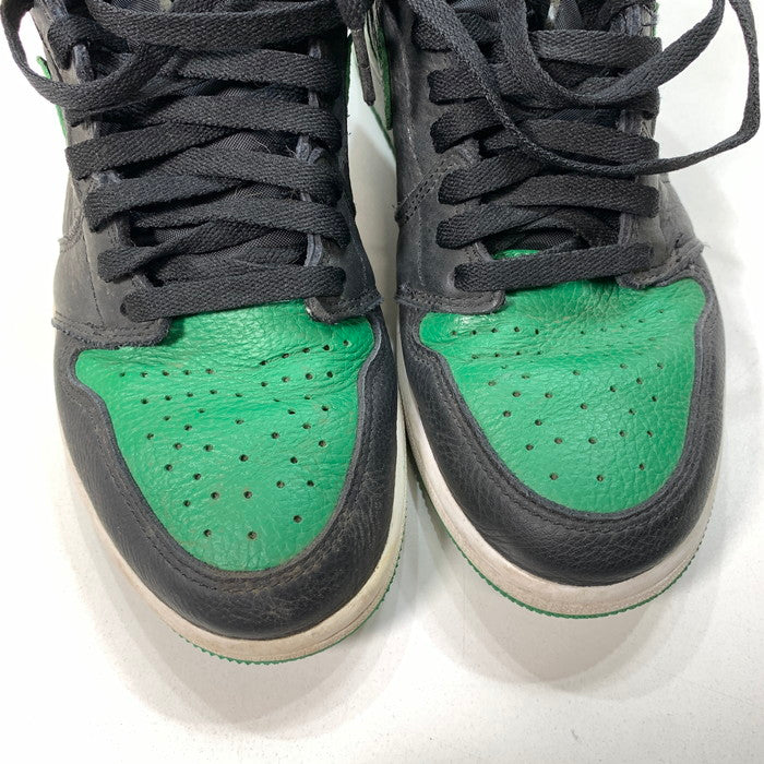 【中古品】【メンズ】 NIKE ナイキ 555088-030 AIR JORDAN 1 RETRO HIGH OG "BLACK/PINE GREEN" (2020) エアジョーダン 1 ハイ スニーカー シューズ 靴 160-251012-xz-12-fuz サイズ：27cm カラー：グリーン 万代Net店