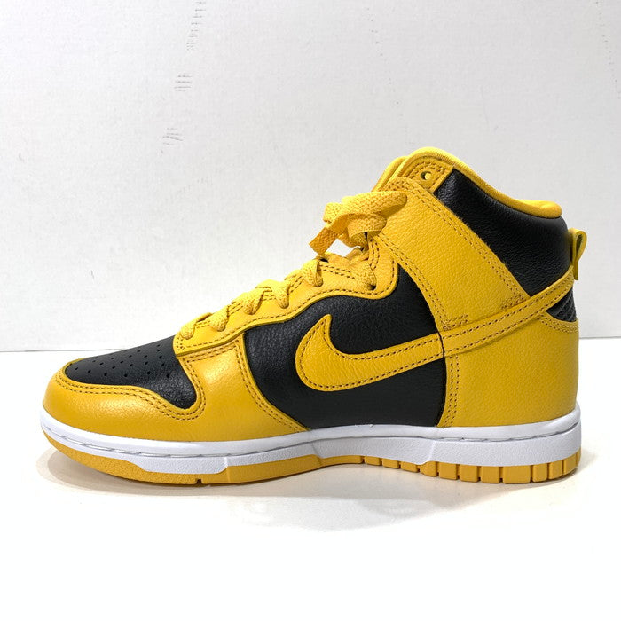 【中古美品】【レディース】 NIKE ナイキ WU-TANG CLAN ウータン・クラン HJ4320-001 DUNK HIGH RETRO PRM "BLACK AND POLLEN" ダンク ハイ スニーカー 160-260405-gm-07-fuz サイズ：23cm カラー：イエロー 万代Net店