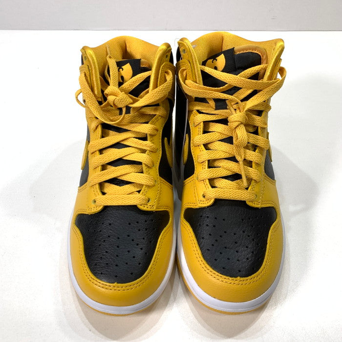 【中古美品】【レディース】 NIKE ナイキ WU-TANG CLAN ウータン・クラン HJ4320-001 DUNK HIGH RETRO PRM "BLACK AND POLLEN" ダンク ハイ スニーカー 160-260405-gm-07-fuz サイズ：23cm カラー：イエロー 万代Net店