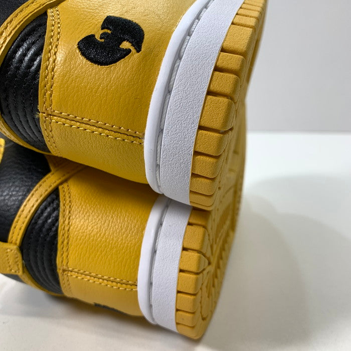 【中古美品】【レディース】 NIKE ナイキ WU-TANG CLAN ウータン・クラン HJ4320-001 DUNK HIGH RETRO PRM "BLACK AND POLLEN" ダンク ハイ スニーカー 160-260405-gm-07-fuz サイズ：23cm カラー：イエロー 万代Net店