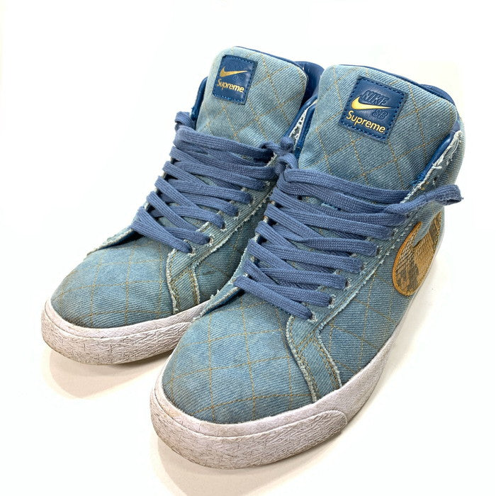 【中古品】【メンズ】 NIKE SB ナイキエスビー DX8421-400 BLAZER MID "DENIM" ブレーザー ミッド スニーカー 160-251122-gm-21-fuz サイズ：27cm カラー：ブルー 万代Net店