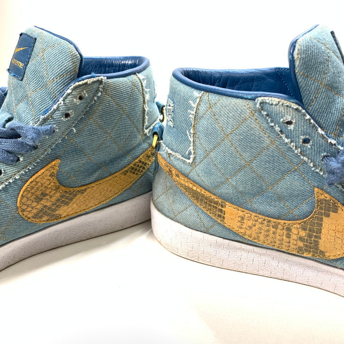 【中古品】【メンズ】 NIKE SB ナイキエスビー DX8421-400 BLAZER MID "DENIM" ブレーザー ミッド スニーカー 160-251122-gm-21-fuz サイズ：27cm カラー：ブルー 万代Net店