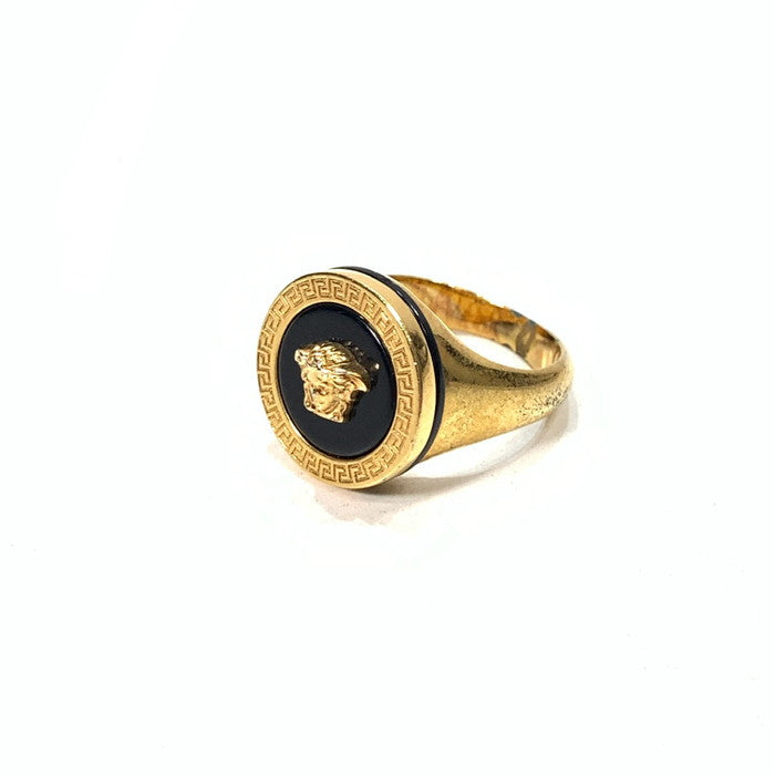 【中古品】【メンズ/レディース】 VERSACE ヴェルサーチ DG57285 メドゥーサ リング 指輪 アクセサリー 182-260315-gm-34-fuz サイズ：19号 カラー：ゴールド 19号 万代Net店