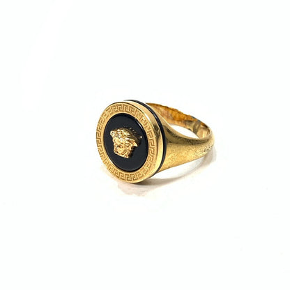 【中古品】【メンズ/レディース】 VERSACE ヴェルサーチ DG57285 メドゥーサ リング 指輪 アクセサリー 182-260315-gm-34-fuz サイズ：19号 カラー：ゴールド 19号 万代Net店